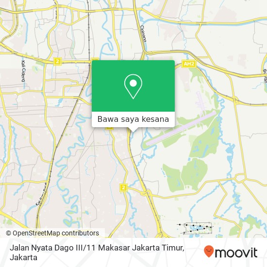 Peta Jalan Nyata Dago III / 11 Makasar Jakarta Timur