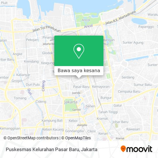 Peta Puskesmas Kelurahan Pasar Baru