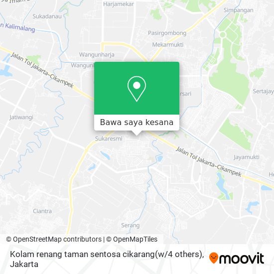 Peta Kolam renang taman sentosa cikarang(w / 4 others)