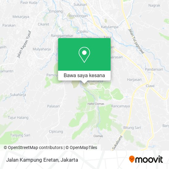 Peta Jalan Kampung Eretan