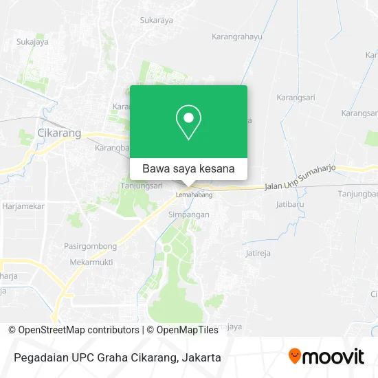 Peta Pegadaian UPC Graha Cikarang