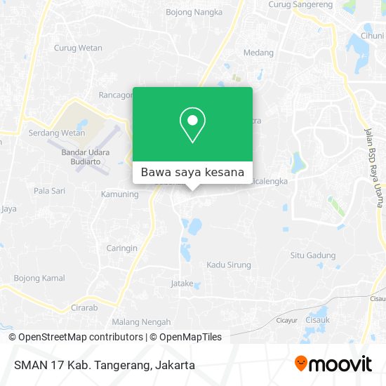 Peta SMAN 17 Kab. Tangerang