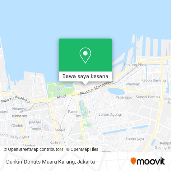 Peta Dunkin' Donuts Muara Karang