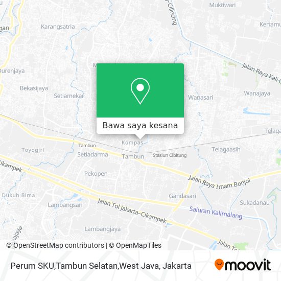 Peta Perum SKU,Tambun Selatan,West Java