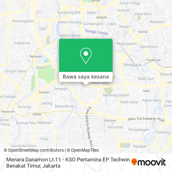 Peta Menara Danamon Lt.11 - KSO Pertamina EP Techwin Benakat Timur