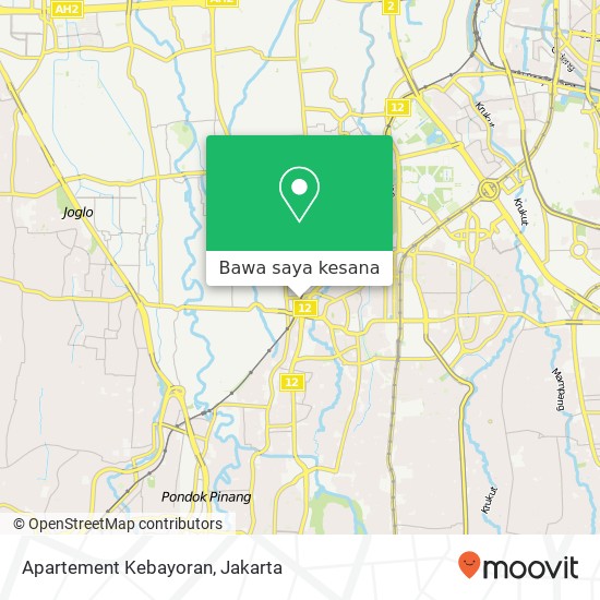 Peta Apartement Kebayoran