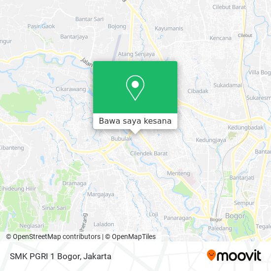 Peta SMK PGRI 1 Bogor