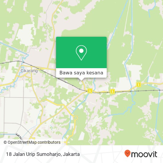 Peta 18 Jalan Urip Sumoharjo