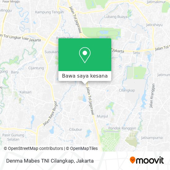 Peta Denma Mabes TNI Cilangkap