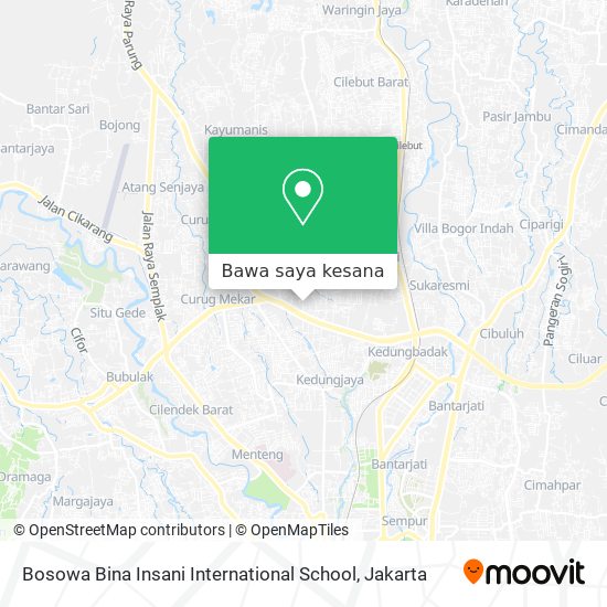 Peta Bosowa Bina Insani International School