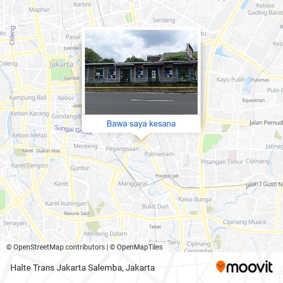 Peta Halte Trans Jakarta Salemba