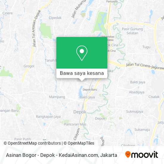 Peta Asinan Bogor - Depok - KedaiAsinan.com