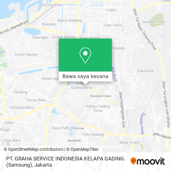 Peta PT. GRAHA SERVICE INDONESIA KELAPA GADING. (Samsung)