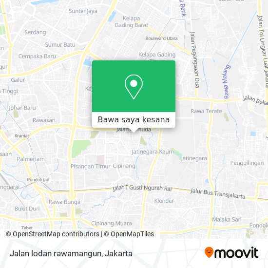 Peta Jalan lodan rawamangun
