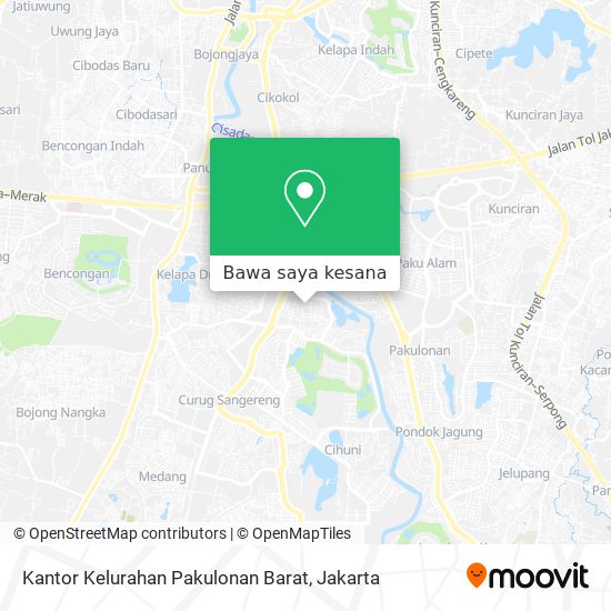 Peta Kantor Kelurahan Pakulonan Barat