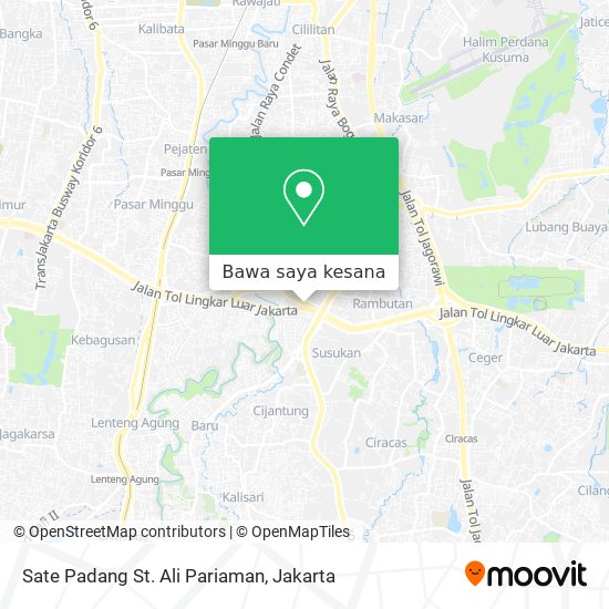 Peta Sate Padang St. Ali Pariaman