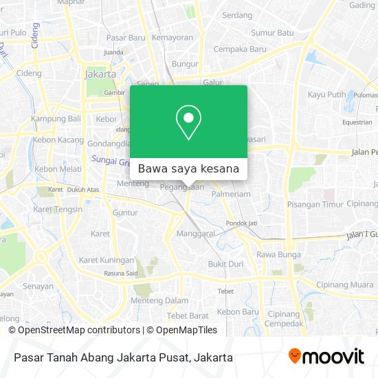 Peta Pasar Tanah Abang Jakarta Pusat