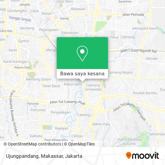 Peta Ujungpandang, Makassar