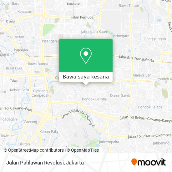 Peta Jalan Pahlawan Revolusi