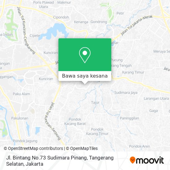 Peta Jl. Bintang No.73 Sudimara Pinang, Tangerang Selatan