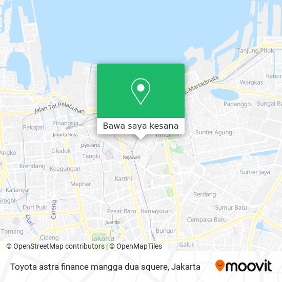 Peta Toyota astra finance mangga dua squere