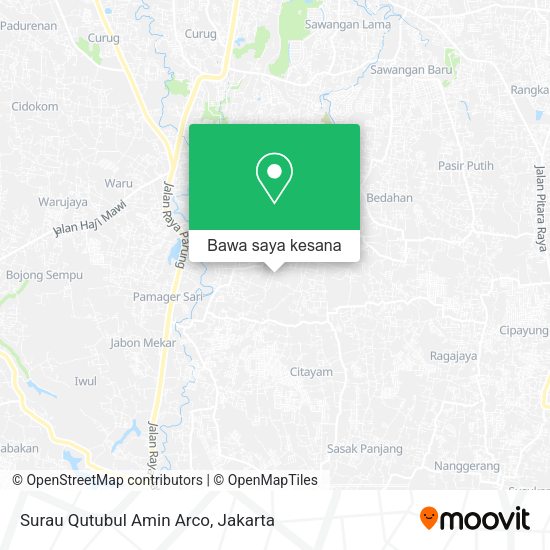 Peta Surau Qutubul Amin Arco