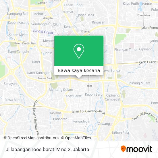 Peta Jl.lapangan roos barat IV no 2