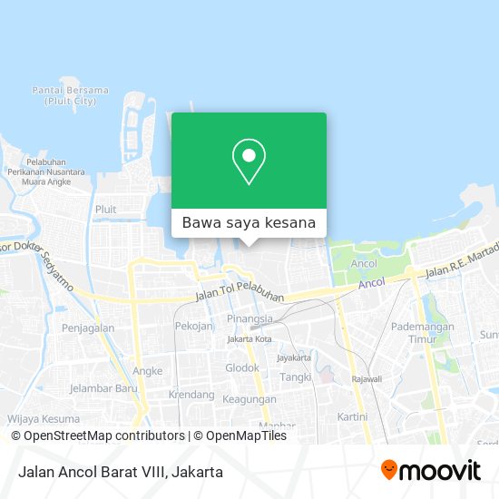 Peta Jalan Ancol Barat VIII