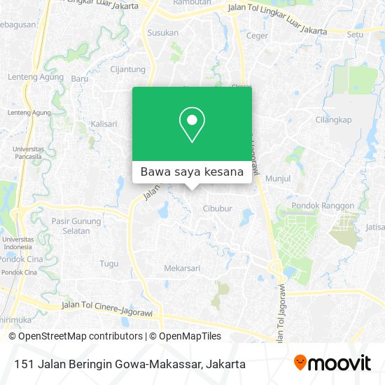 Peta 151 Jalan Beringin Gowa-Makassar