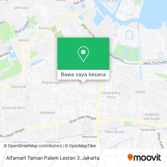Peta Alfamart Taman Palem Lestari 3