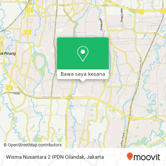 Peta Wisma Nusantara 2 IPDN Cilandak