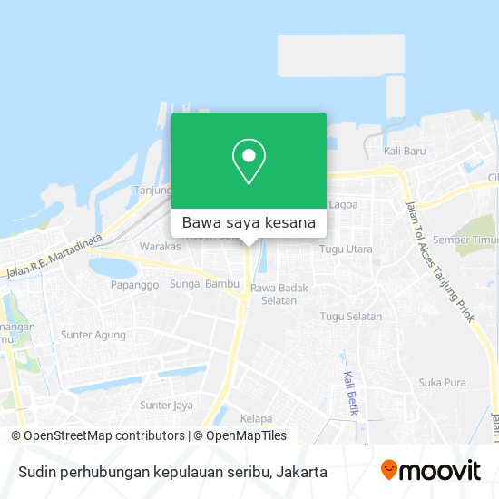 Peta Sudin perhubungan kepulauan seribu