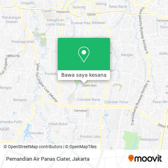 Peta Pemandian Air Panas Ciater