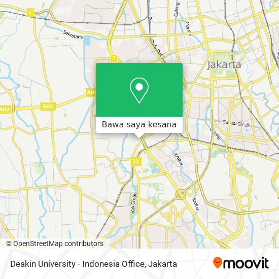 Peta Deakin University - Indonesia Office