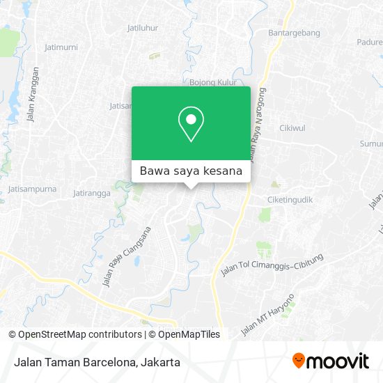 Peta Jalan Taman Barcelona