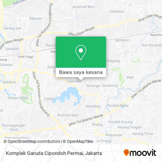Peta Komplek Garuda Cipondoh Permai