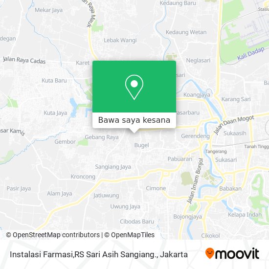 Peta Instalasi Farmasi,RS Sari Asih Sangiang.