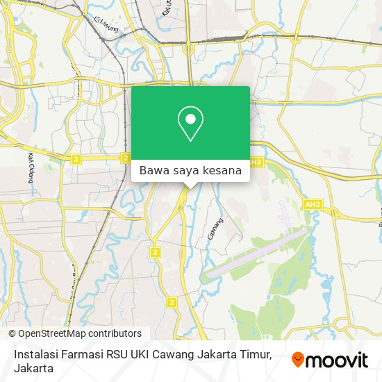 Peta Instalasi Farmasi RSU UKI Cawang Jakarta Timur