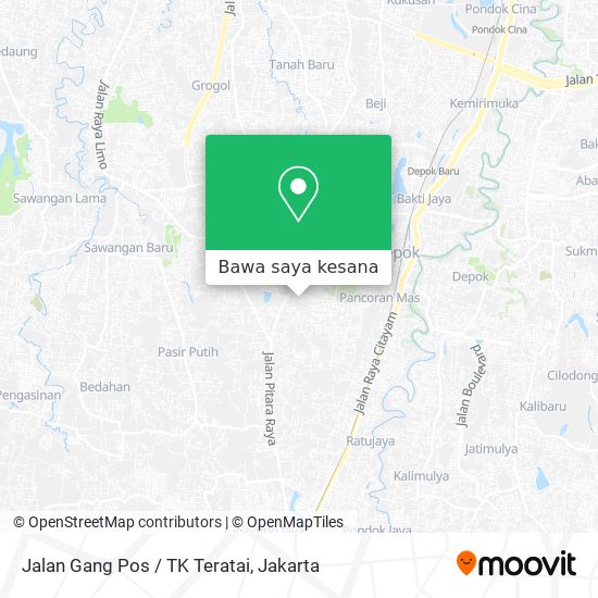 Peta Jalan Gang Pos / TK Teratai