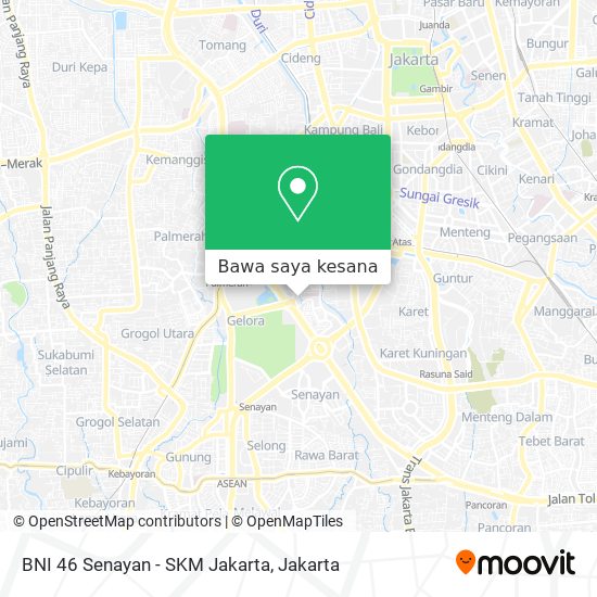 Peta BNI 46 Senayan - SKM Jakarta