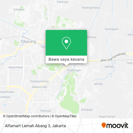 Peta Alfamart Lemah Abang 3