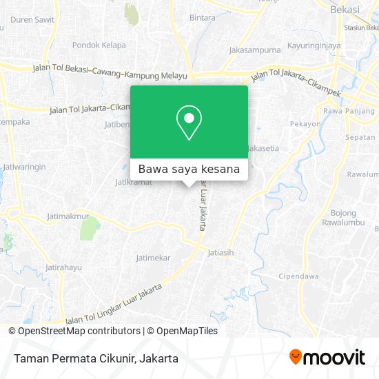Peta Taman Permata Cikunir