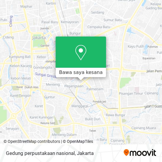 Peta Gedung perpustakaan nasional