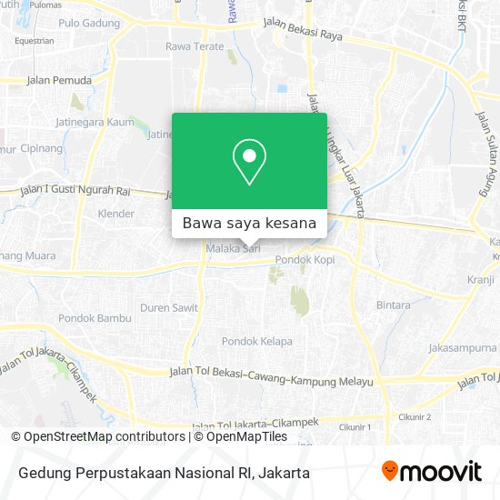 Peta Gedung Perpustakaan Nasional RI