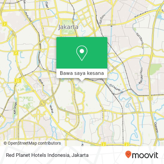 Peta Red Planet Hotels Indonesia