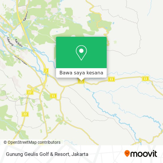 Peta Gunung Geulis Golf & Resort