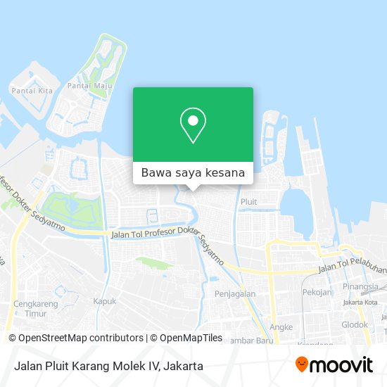 Peta Jalan Pluit Karang Molek IV