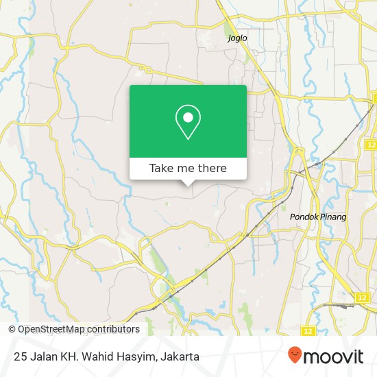 Peta 25 Jalan KH. Wahid Hasyim