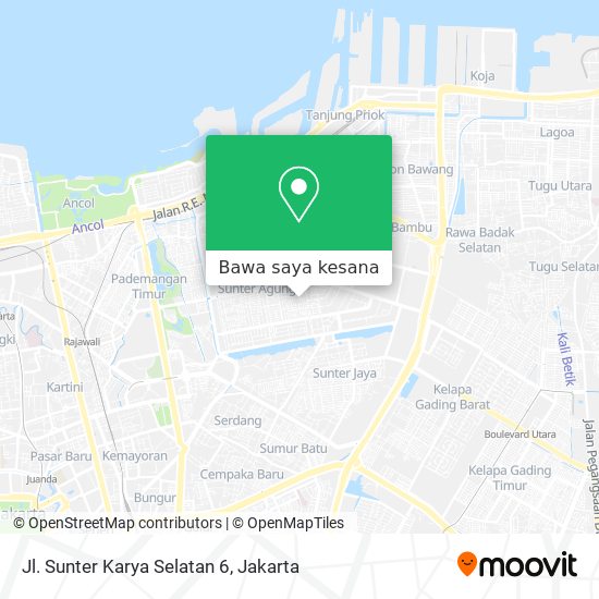 Peta Jl. Sunter Karya Selatan 6