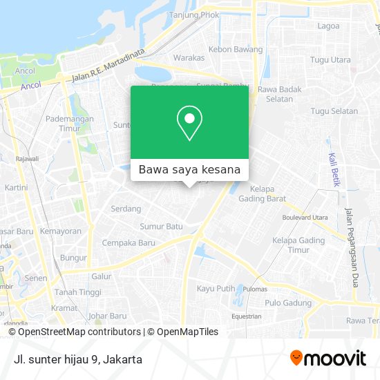 Peta Jl. sunter hijau 9